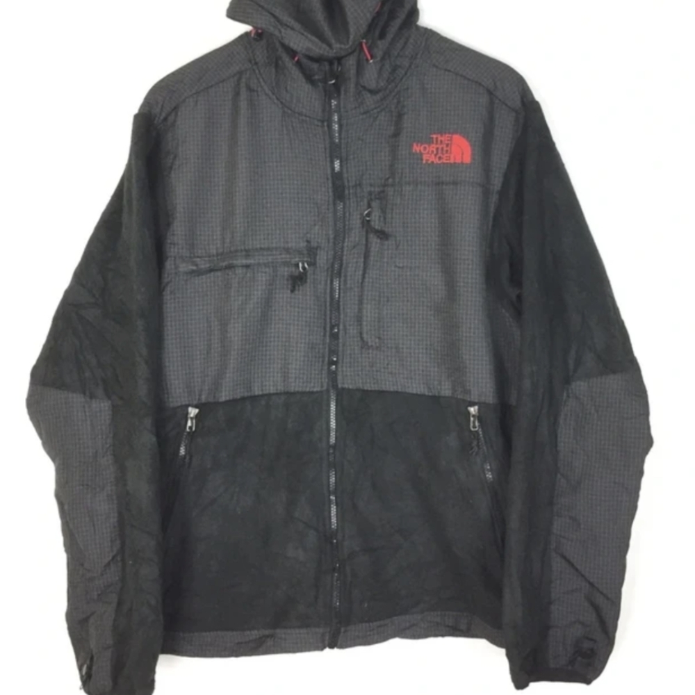Men's XL north face zip up jacket black